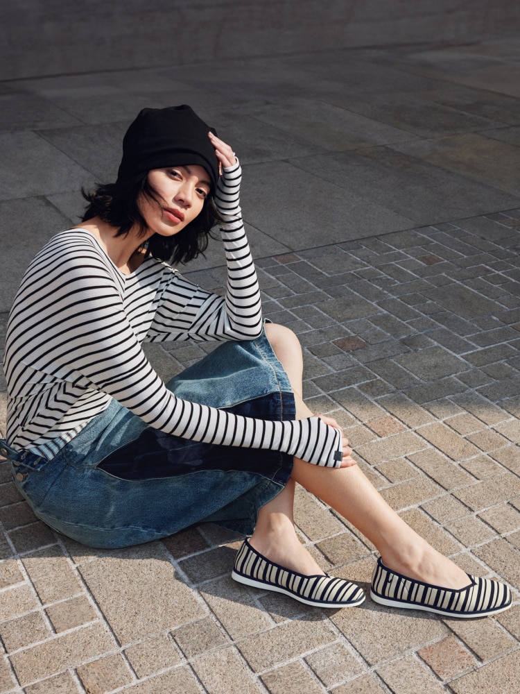 【554】✨美品✨VIVAIA スクエアトゥ　フラットシューズ　ブラック All-Day Standing Mabel]スクエアトゥ フラット – VIVAIA JAPAN